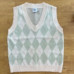 Princess Polly Cream Knit Sweater Vest